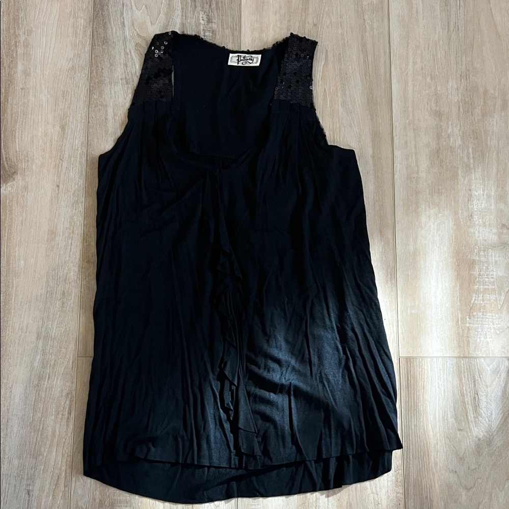 Elegant Black Lace Tank Top